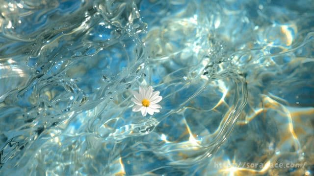 マインドフルネス瞑想で嫌なことを水に流すイメージ